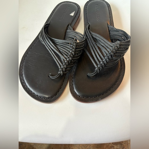 Bernardo leather womens Talia sandals square toe rounded size 8.5 Anthropologie - Picture 4 of 9